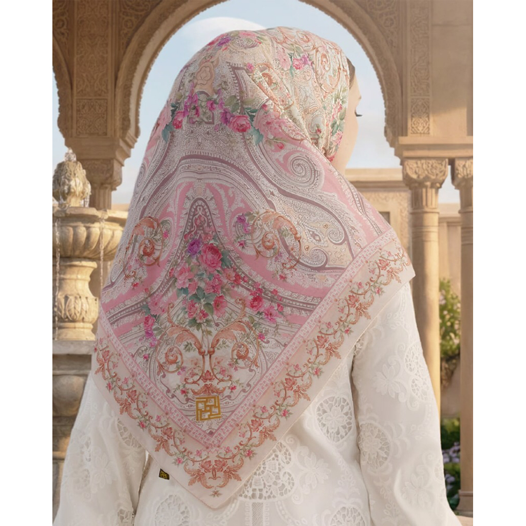 Raya series Ivan Gunwan prive - ผ้าพันคอ Ofelia ผ้าโพกศีรษะทรงสี่เหลี่ยม