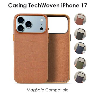 Casing TechWoven iPhone 17, 17 Air, 17 Pro, 17 Pro Max (MagSafe Compatible) - Desain Premium & Ramah Lingkungan
