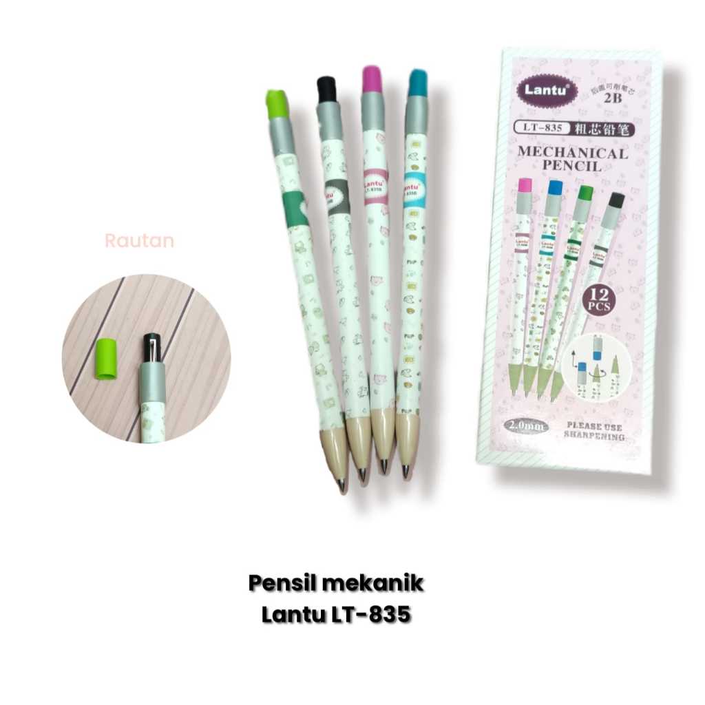 MECHANICAL PENCIL PRESS MECHANIC PENCIL 2.0 MM LANTU