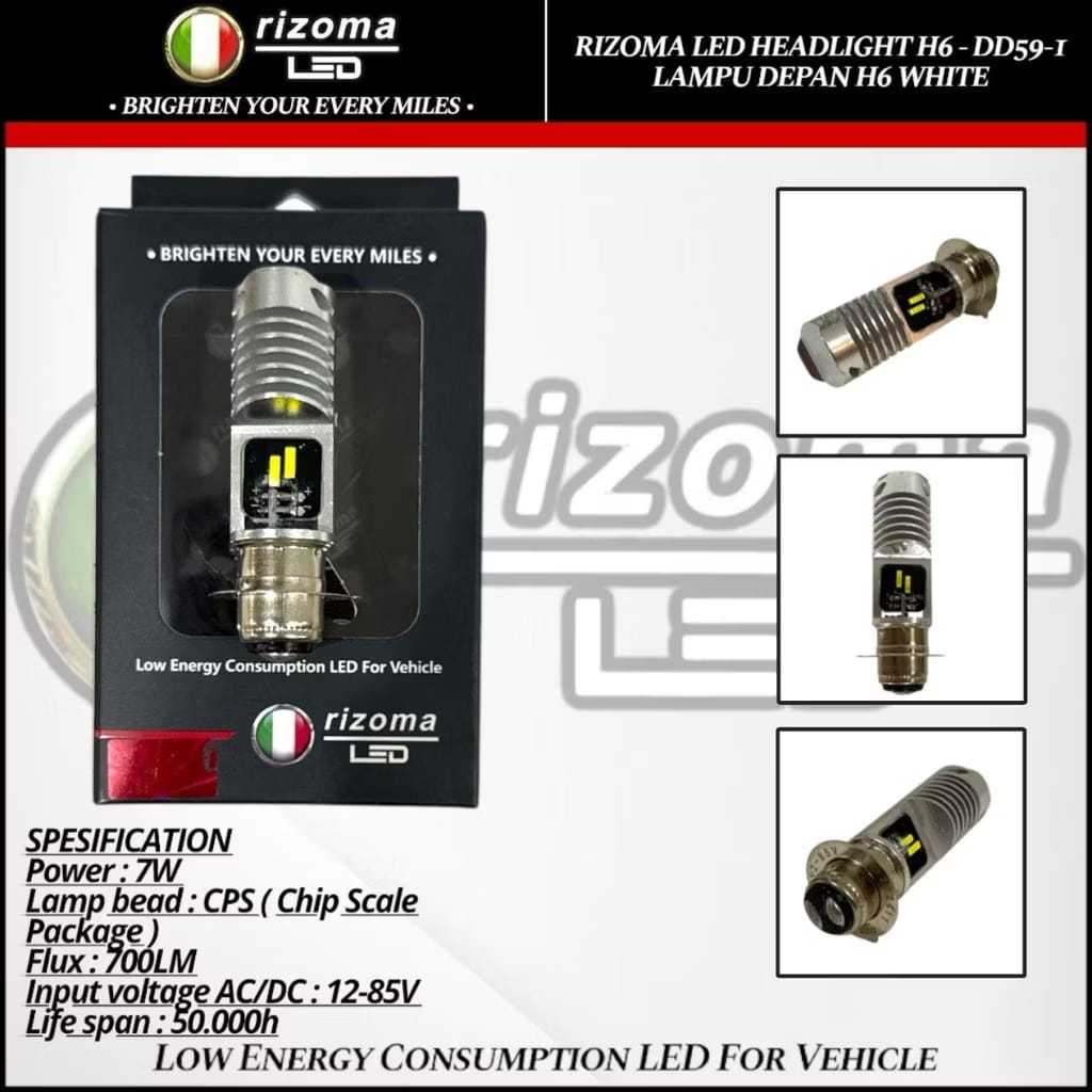 Rizoma H6 P15D ไฟหน้า LED DD59-1 ไฟฟ้า 18 วัตต์ 4 Led 2 ด้านเป็ดอัตโนมัติ Mio Beat Vario 110 ฯลฯ Uni