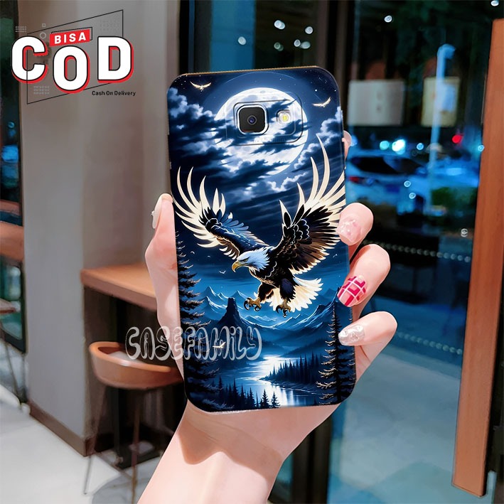 Samsung J7 J2 Prime / J7 Core J7 / J8 A6 Plus / J6 Plus / J4 / J4 Plus Eagle Motif Cool Aesthetic Ca