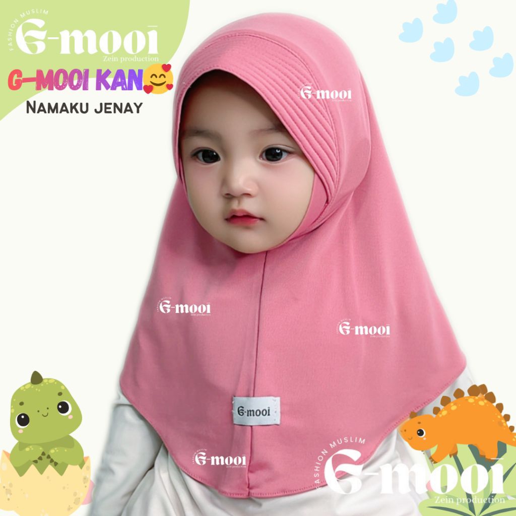 G-MOOI ฮิญาบสําหรับเด็กทารก 0-6 เดือน 1-8 ปี HIJAB BERGO MALAYSIA PAD 4 ฮิญาบสําหรับเด็กอนุบาลและการศึกษาปฐมวัยเด็ก