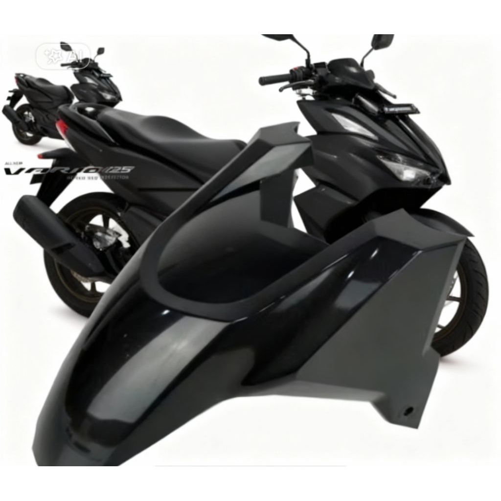 บังโคลนหน้า บังโคลนหน้า Honda Vario 160 K2S สีดําเงา click 160i