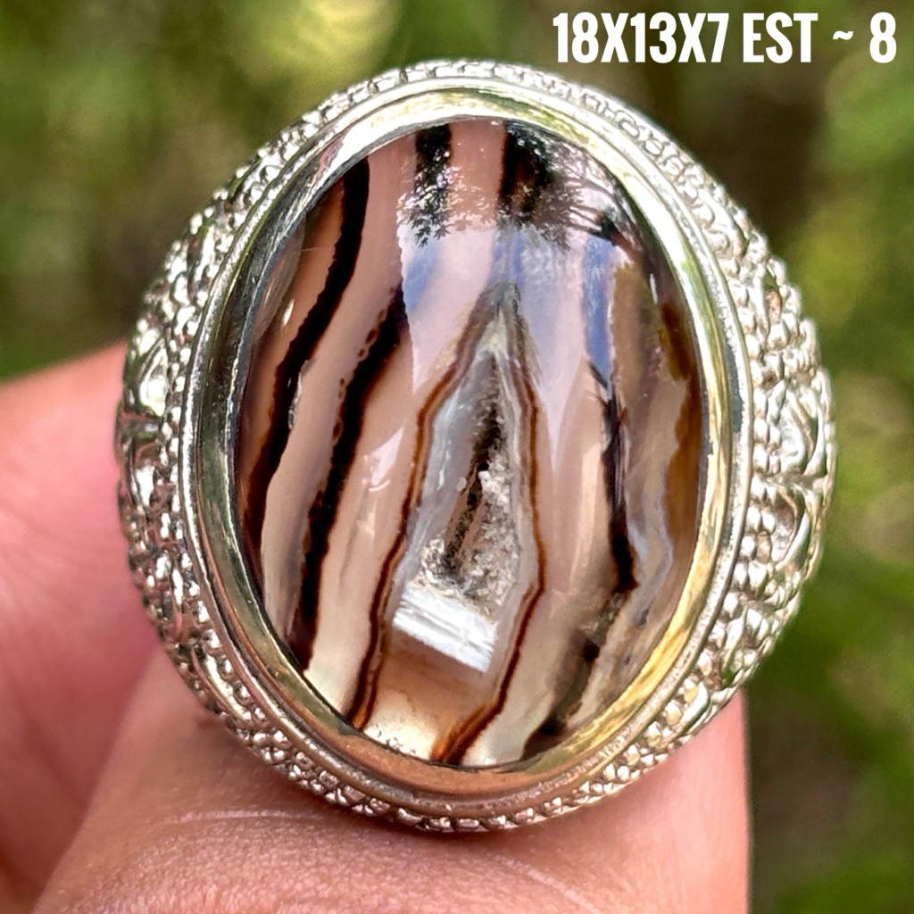 สีดําธรรมชาติ SOLOMON AGATE STONE