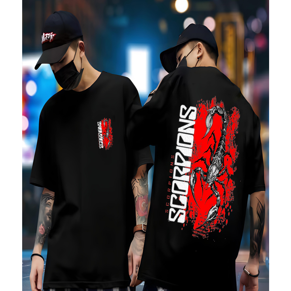 เสื้อยืด SJ_FASHION91 SCORPION DISTRO เสื้อยืด/ผู้ชายและผู้หญิง/เสื้อยืดพรีเมี่ยม/เสื้อยืด SINGLE/เส