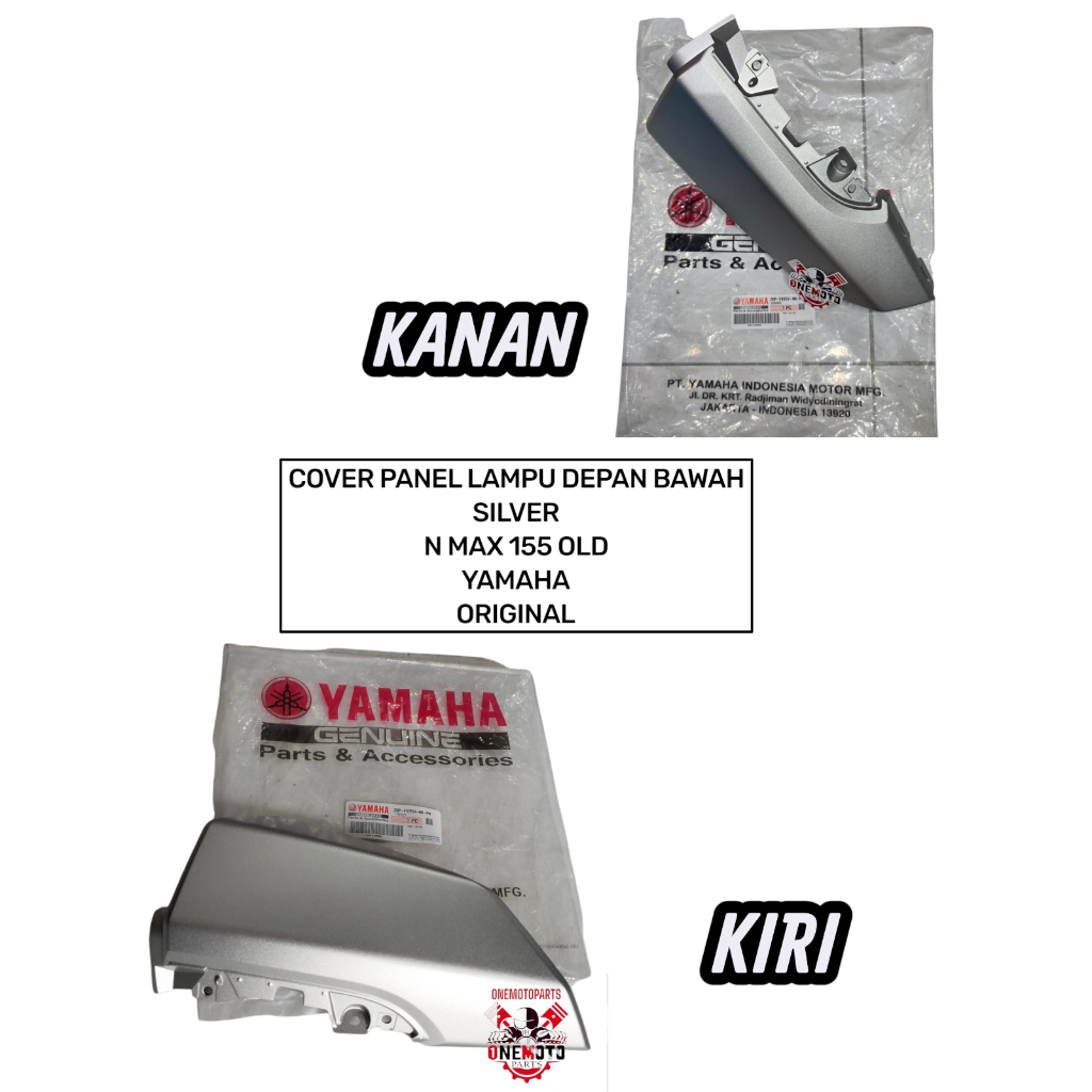 ด้านหน้าโคมไฟฝาครอบแผงขวา BOTTOM SILVER NMAX N MAX YAMAHA 2DP-F835U-00-P0 2DP-F835V-00-P0 เดิม