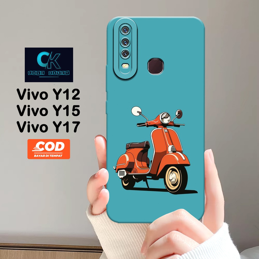 เคส HP ล่าสุด Vivo Y12 / Y15 / Y17 - เคสแฟชั่น VESPA - เคสยาง - เคส Vivo Y12 / Y15 / Y17 - เคส Vivo 