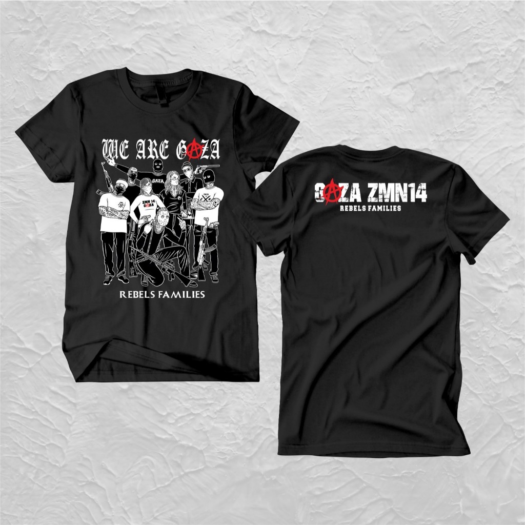 เสื้อยืด WE ARE GAZA REBELS FAMILY l KAOS GAZA ZMEN14