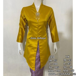 Atasan Saja! Kebaya Tafeta Encim Tunik Kurung Melayu Modern Jumbo Premium / Kebaya Tunik Melayu Terlaris / Kebaya Tafeta Encim