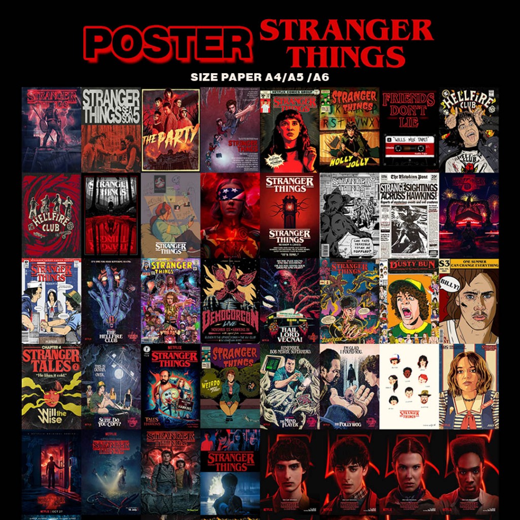 Stranger Things Eleven Will Series โปสเตอร์ย้อนยุควินเทจ