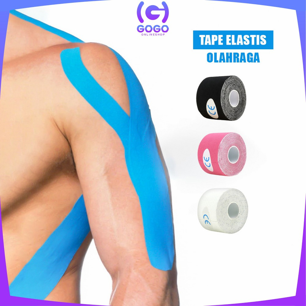 GOGO-C1441 เทปกายภาพอุปกรณ์กีฬาระบายอากาศ / Kinesio เทปข้อเท้าแตะกล้ามเนื้อกีฬามือพลาสเตอร์ Anti-Inj