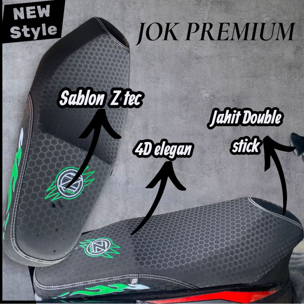 พรีเมี่ยม หนังเบาะมอเตอร์ไซค์ 4ง แบบใหม่ พร้อมโลโก้ ZTECH สําหรับรถมอเตอร์ไซด์ทุกชนิด