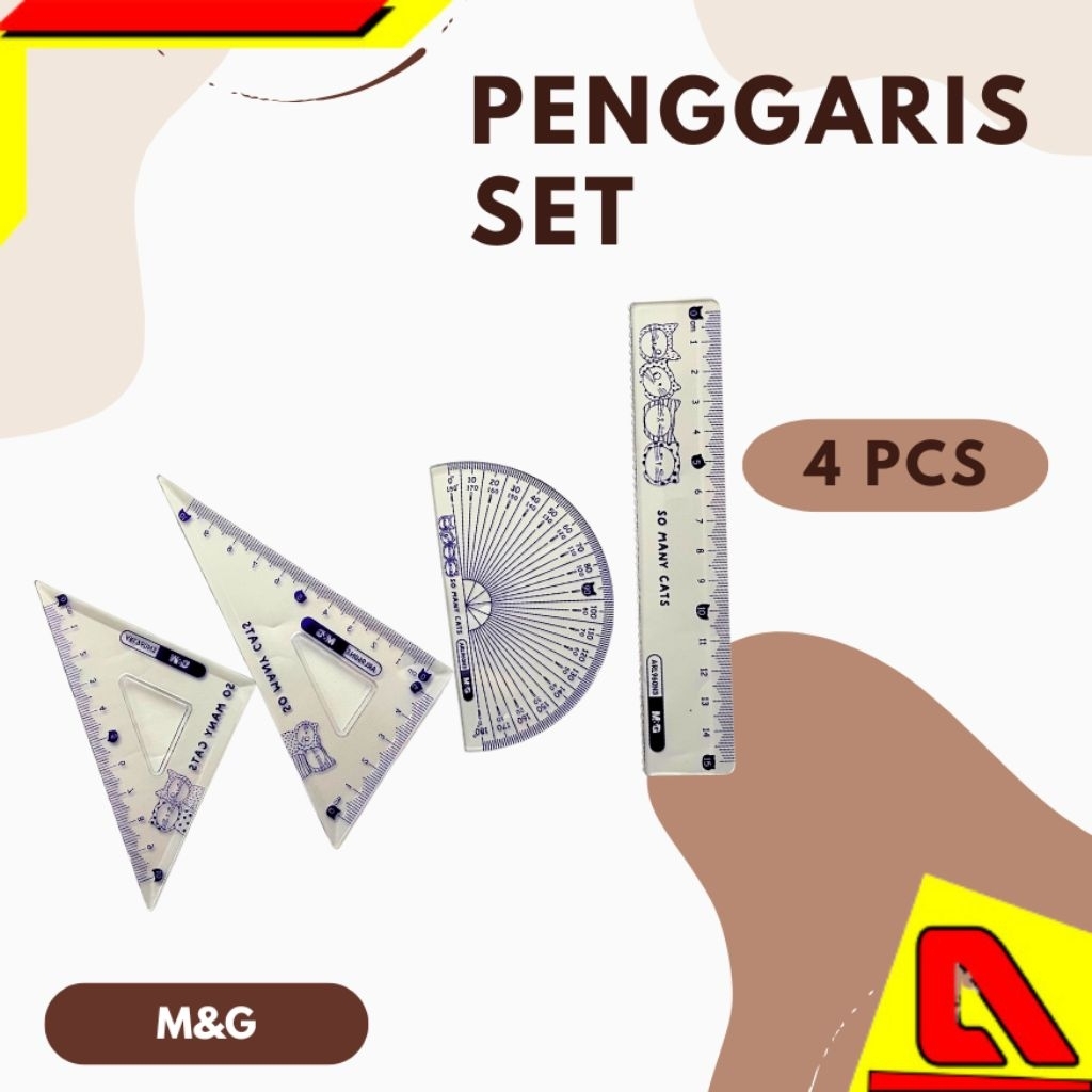 M&G RULER SET 4 รายการ ARL940N/M&G RULER SET