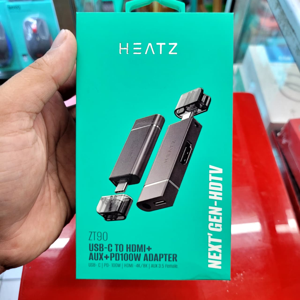 ZT90 - อะแดปเตอร์ USB - C TO HDMI ( + AUX + PD100W) HDMI 4K/8K และ AUX 3.5 หญิง