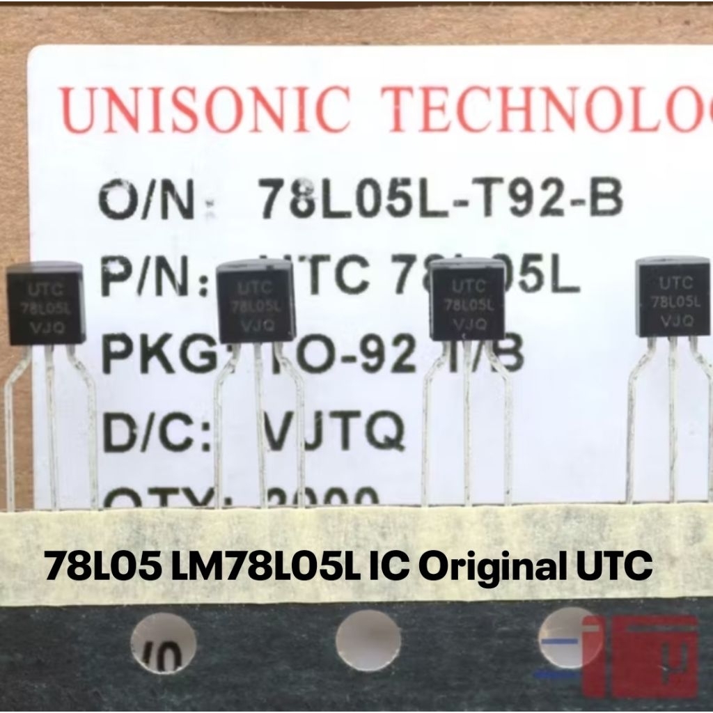(5 ชิ้น) IC UTC 78L05 7805 5V 100mA 0.1A เครื่องปรับแรงดันไฟฟ้าบวก TO-92 AH32