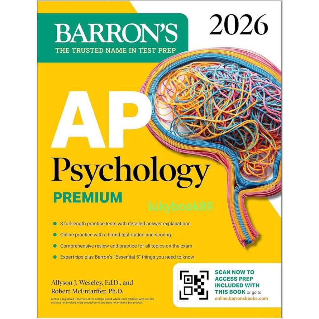 AP จิตวิทยา Premium Physical Book โดย Allyson J. เวสลีย์