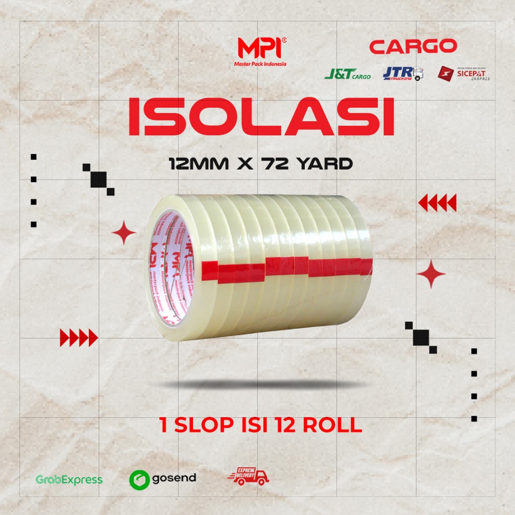 1 SLOP [12 ชิ้น] 1/2 INCH INSULATION 12 MM X 72 YARD MPI