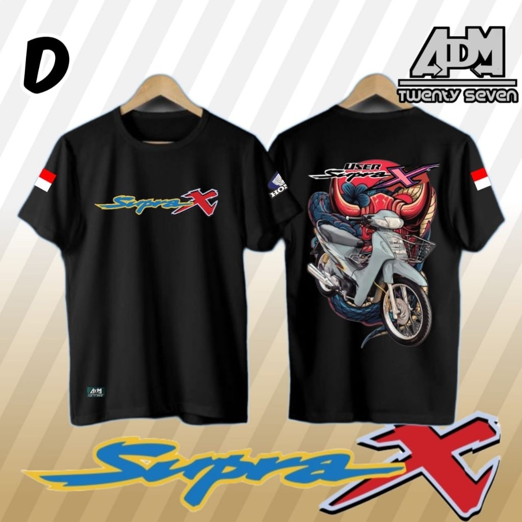 เสื้อยืดHonda Supra x Supra x เสื้อยืด old school suprax father Supra X Motorcycleเสื้อยืดHonda Raci