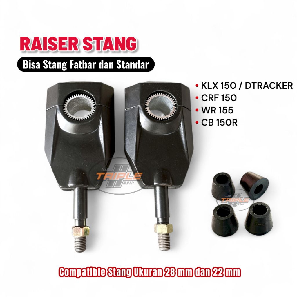 แฮนด์ Raiser KLX CRF 150 WR155 CB 150R Dtracker Fatbar 28 มม. และมาตรฐาน ไรเซอร์โลหะผสมหนา 22 มม.