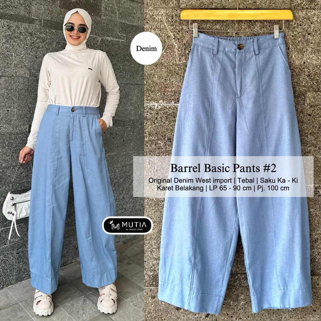 กางเกง Barrel Basic Pant Barrel By Mutia