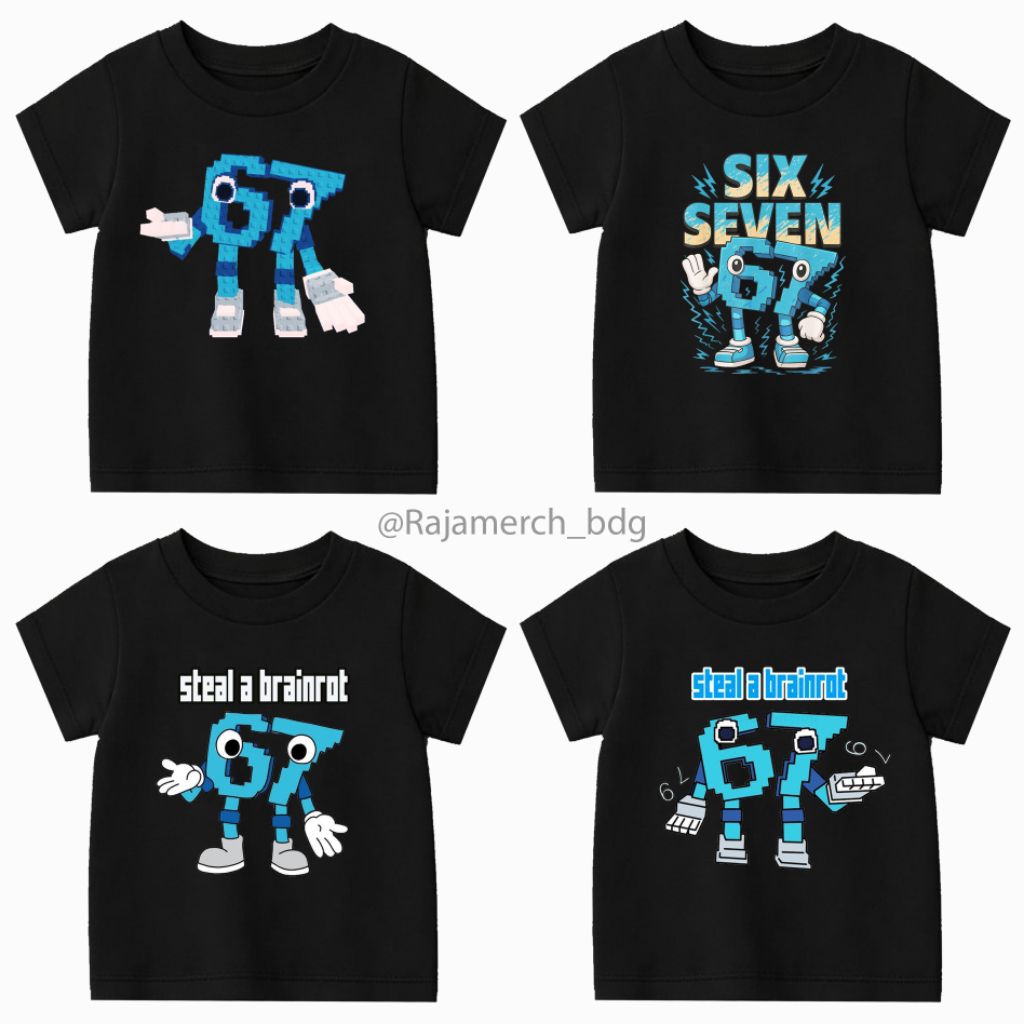 เสื้อยืด CHILDRENS 67 STEAL A BRAINROT CHILDRENS เสื้อยืด 67 STEALT A BRAINROT