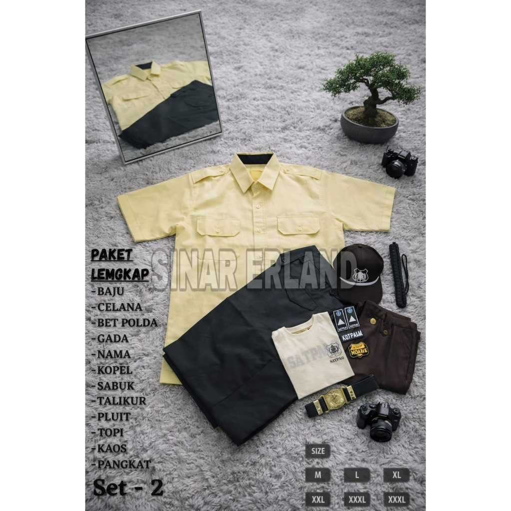 PAIN STORE ล่าสุด Jumbo Cream Security PDL Uniform Security Security Guard Jumbo ล่าสุด 2025 - TWILL