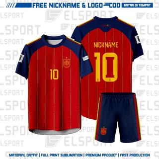 Jersey Pildun 2026 Spanyol Home Gratis Pasang Nama