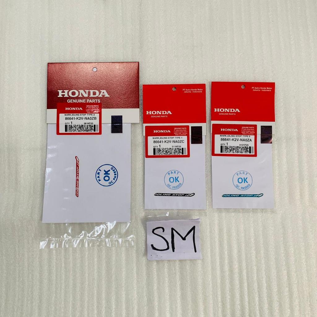 Mark sticker Idling stop sticker Vario 125 K2V 150 esp 86641-K2V-NA0Z original Honda HGP AHM