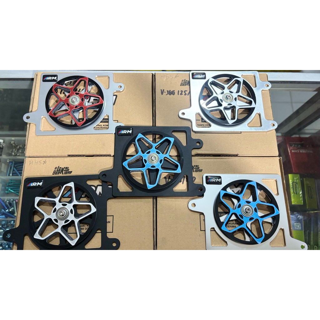 SPINER ARM ARUMI RADIATOR COVER HONDA VARIO 125 VARIO 150 VARIO OLD ใหม่ SPINER BINTANG RADIATOR COV