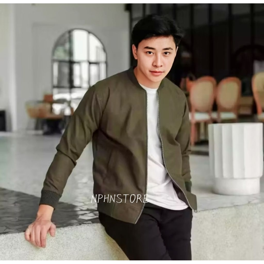 MENS CANVAS BOMBER JACKET / DELUXE BOMBER JACKET / MENS BOMBER JACKET / PREMIUM CANVAS BOMBER JACKET