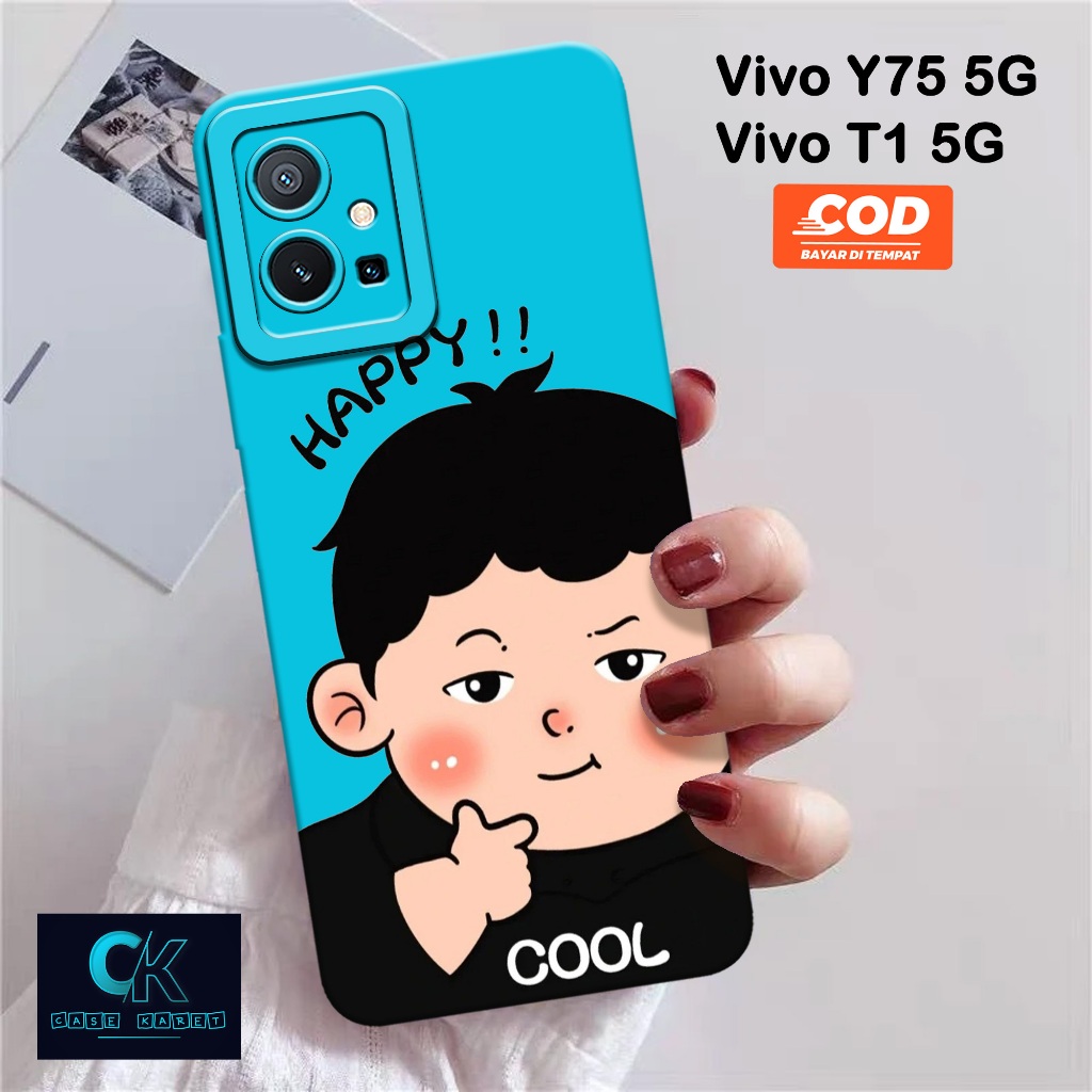 HP เคส Vivo Y75 5G / T1 5G ล่าสุด - เคสแฟชั่นการ์ตูน - เคสยาง - เคส Vivo Y75 5G / T1 5G - เคส Vivo Y