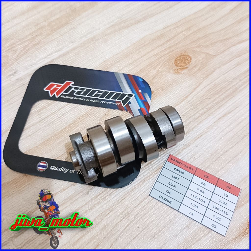 GF racing เพลาลูกเบี้ยว Thailand V2 PCX Vario 125 150 ADV 150