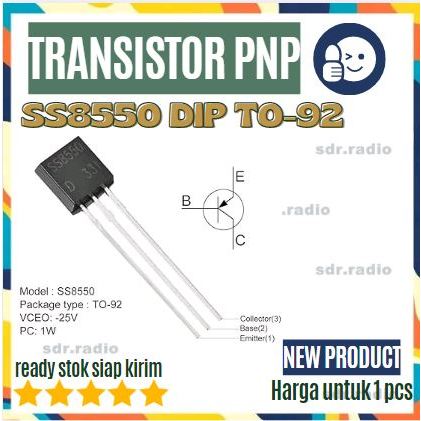 SS8550 8550 SS 8550 TO-92 ทรานซิสเตอร์ PNP กระแสไฟสูง