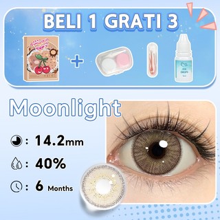 (beli 1 grati 3)Mysticeyes Softlens lensa kontak +Tetesmata 10ml+lenscase+Tweezers Suction Stick 1 Set