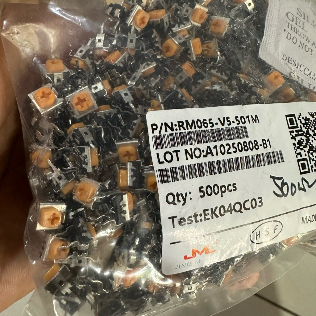 TRIMPOT VR 500 OHM TRIMPOT VR 501 สีส้ม