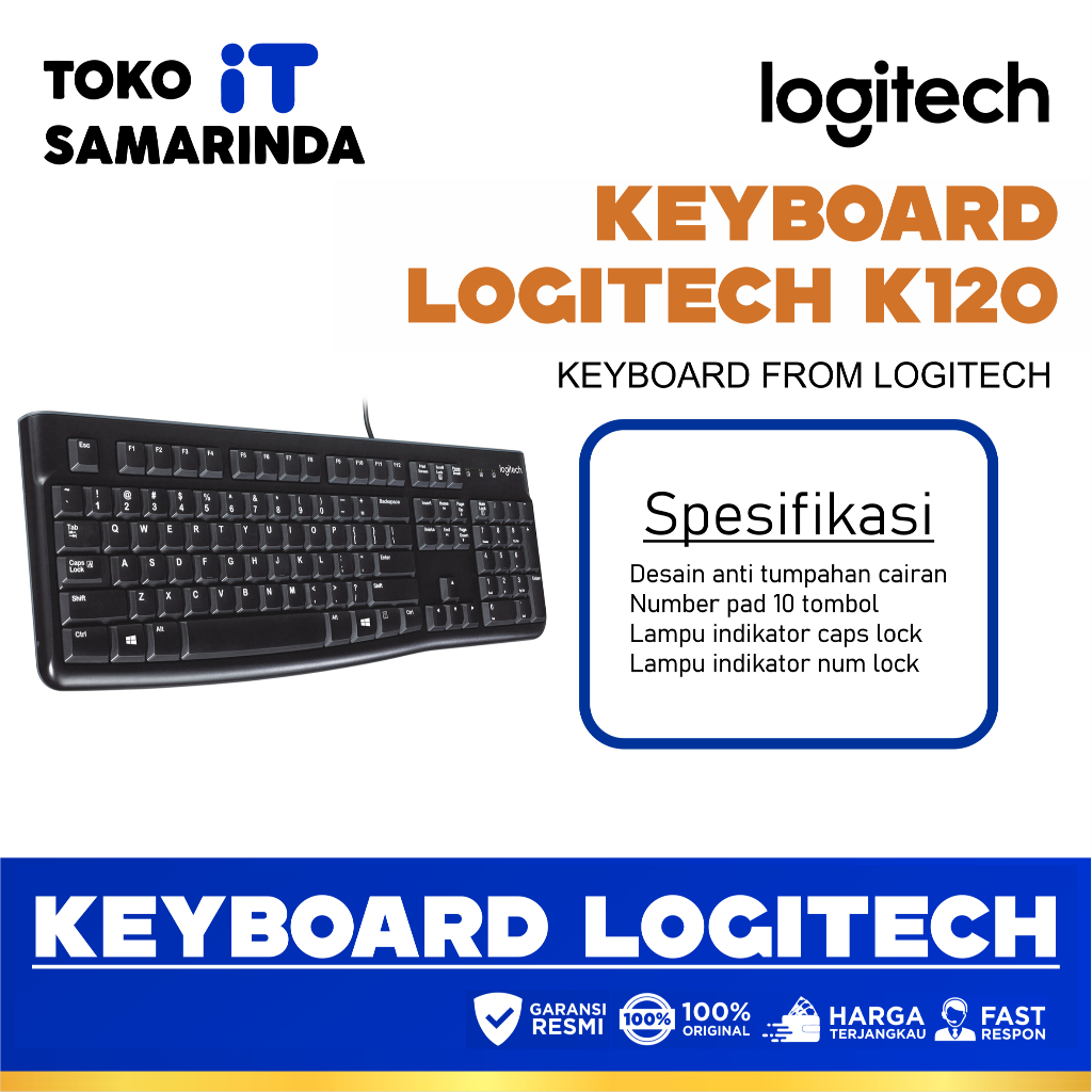 คีย์บอร์ด Logitech K120 USB