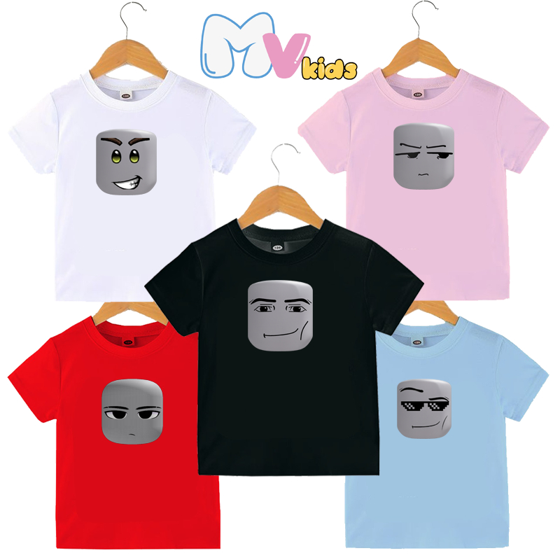 Roblox Mewing Sigma Rizz Gen Alpha เสื้อยืดแขนสั้นสําหรับเด็กและผู้ใหญ่