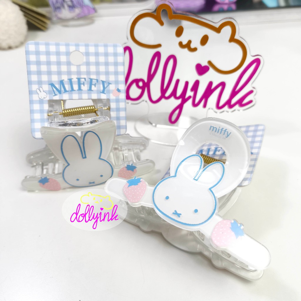 [READY DOLLYACC]Jedai Miffy Strawberry White/Miffy กิ๊บติดผม/กิ๊บติดผมมิฟฟี่