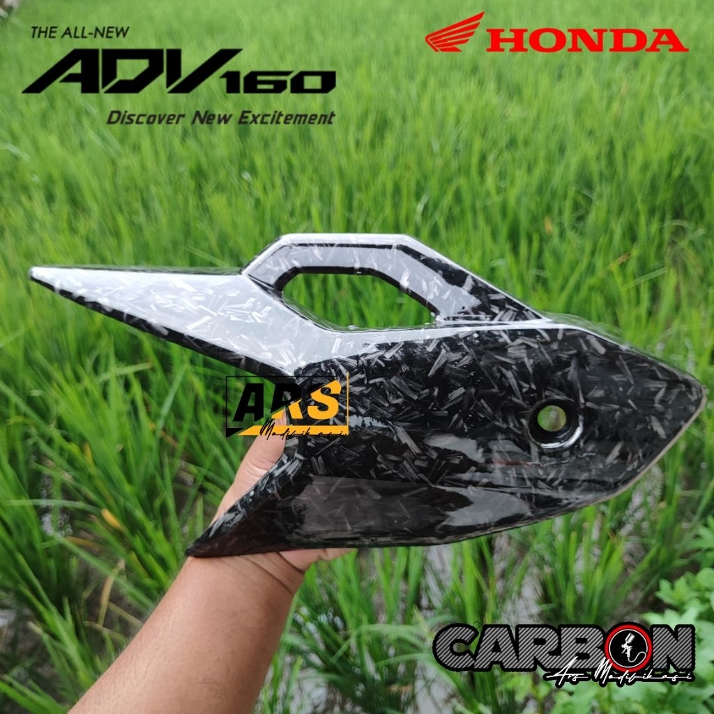 Adv 150 160 Carbon WTP Forged Motif Exhaust Shield