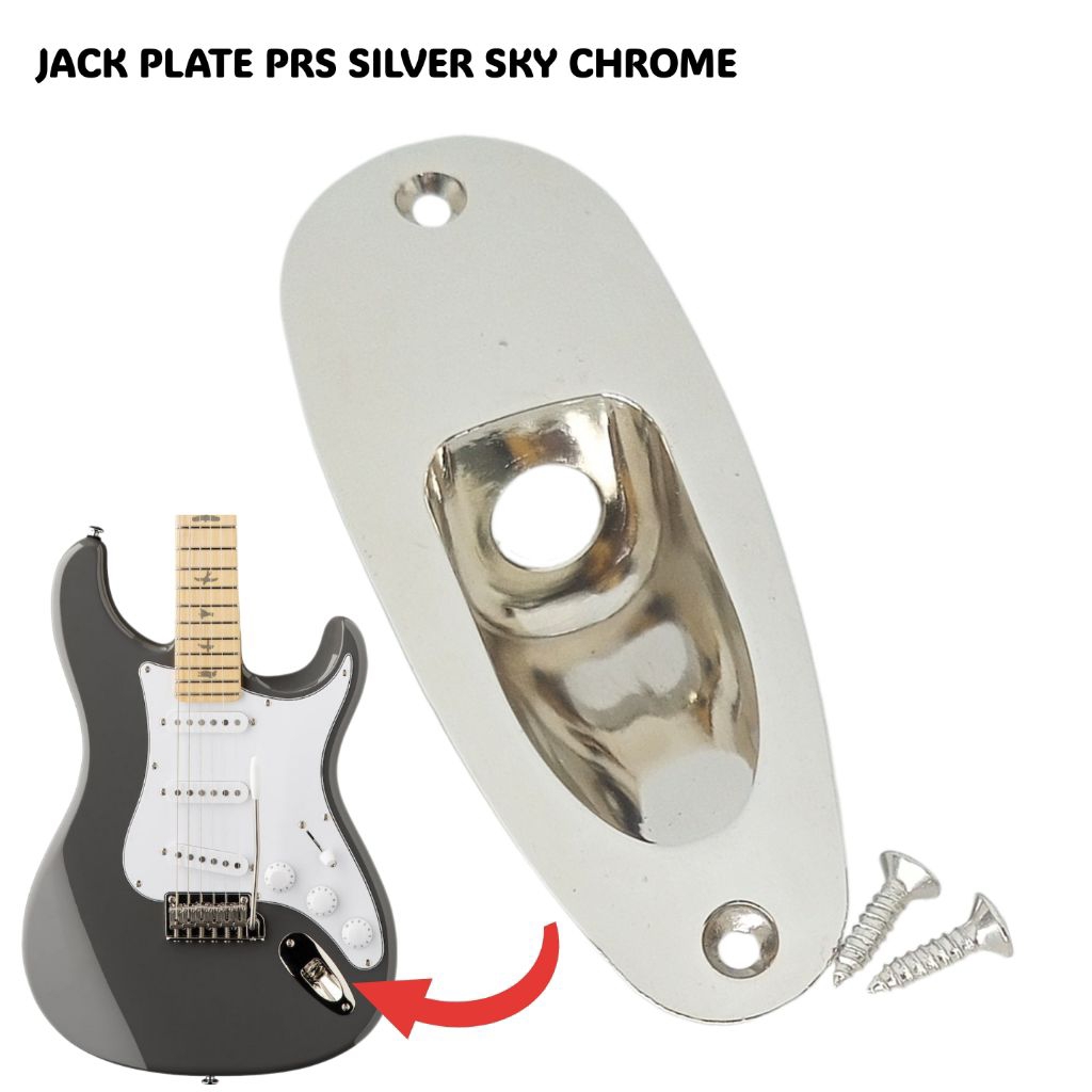 PRS Silver Sky Chrome Guitar Jack Plate