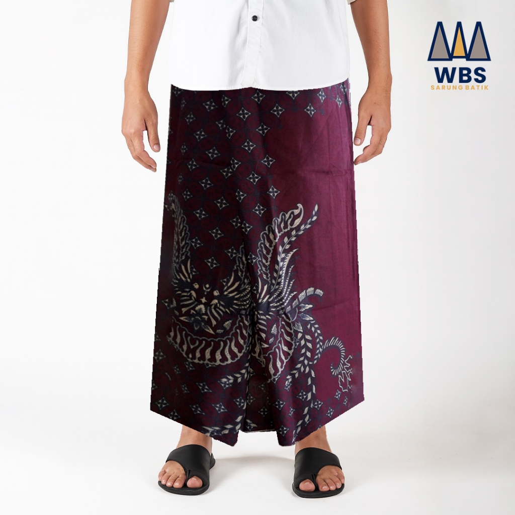 WBS Official Store - Solo Primavera Burgundy Batik Cloth Sarong, Contemporary Motif ล่าสุด, Gus Iqda