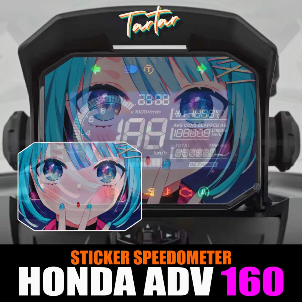 ใหม่ทั้งหมด ADV 160 อะนิเมะโปร่งใส Spido / Speedometer สติกเกอร์