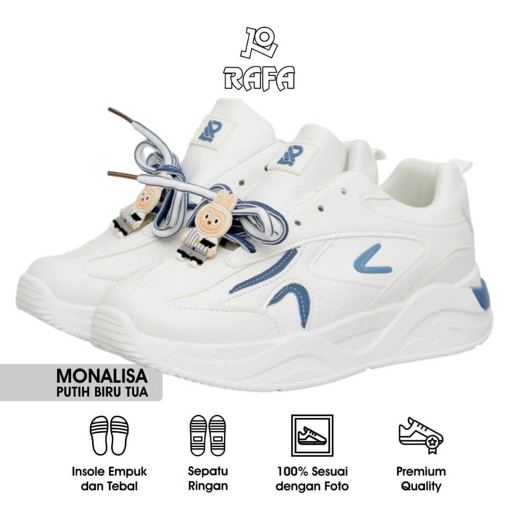 Rafa Monalisa รองเท้าผ้าใบ - รองเท้าผ้าใบลําลองผู้หญิง Rafa รองเท้าอินโดนีเซีย