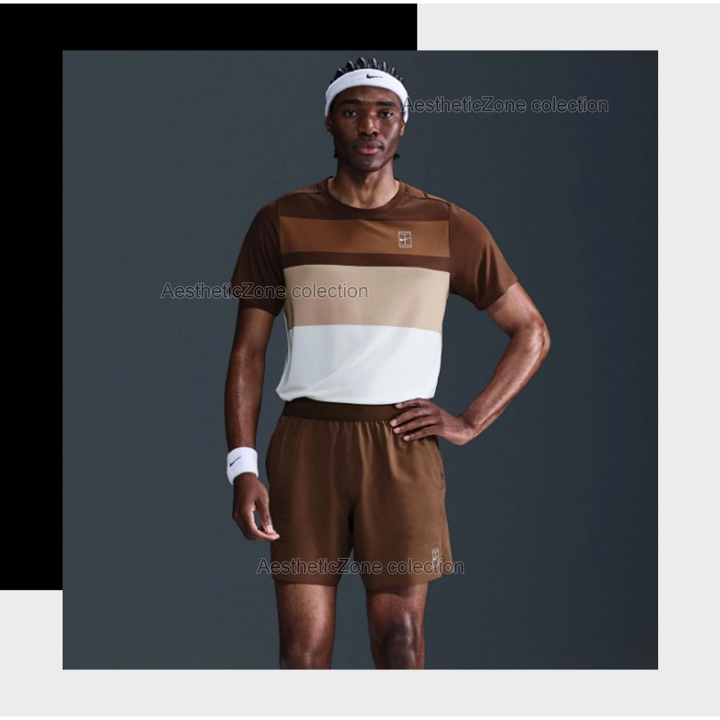 Padel Jersey Alcaraz Holger Rune NKCourt Advantage การฝึกอบรมเทนนิสเสื้อยืดที่กําหนดเองตัวเลือกสีเต็มรูปแบบ