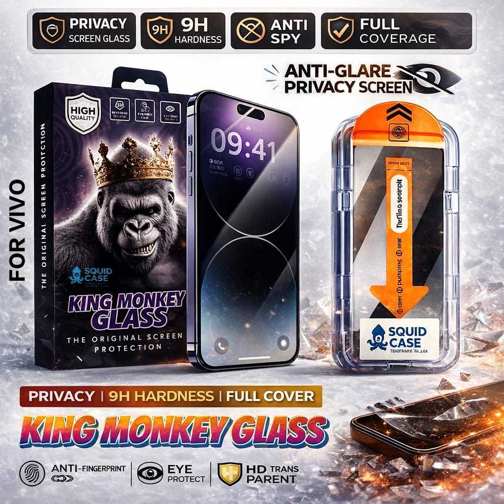 GORILLA+ TEMPERED GLASS [ANTIXY] MONKEYKING EASY INSTALL AUTO ALIGN TECH VIVO V SERIES V9 V11 V11 PR