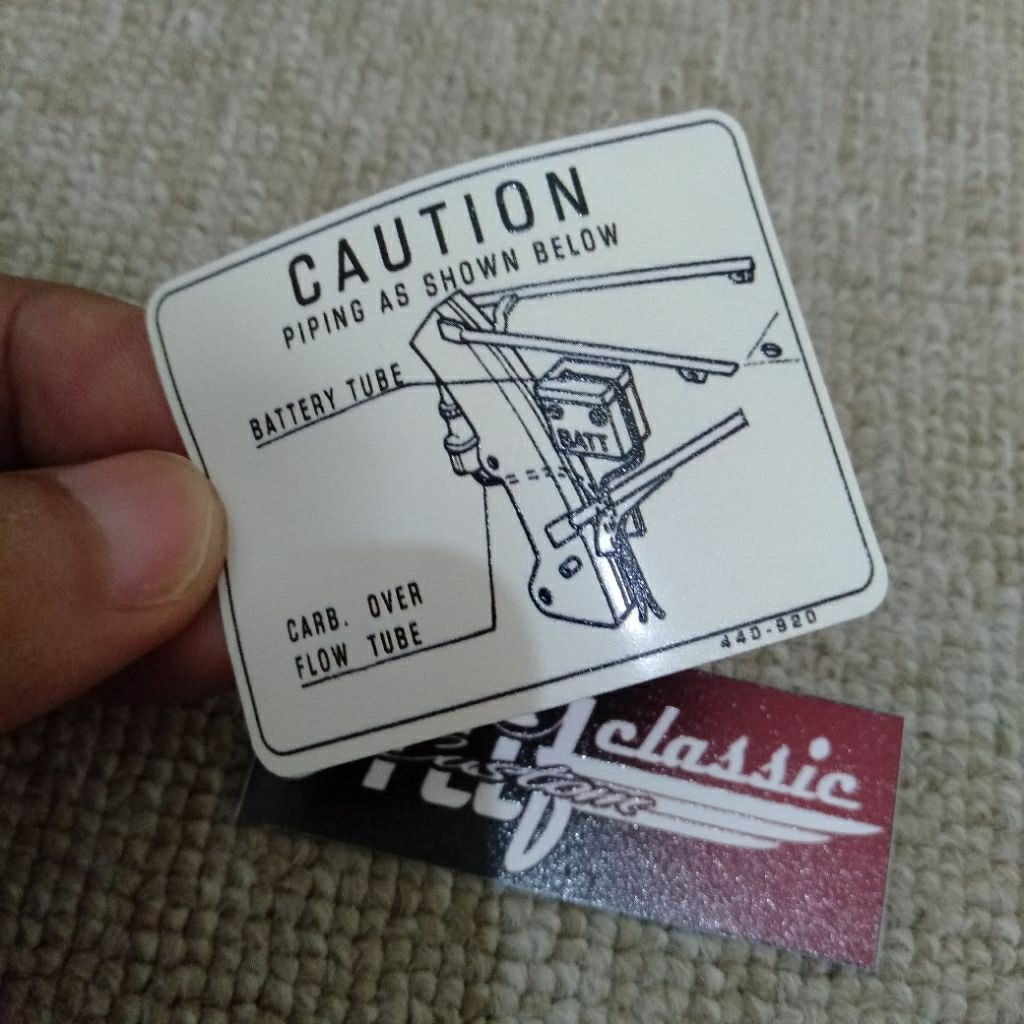 สติ๊กเกอร์เฟรม Honda CB125S CB125 สติ๊กเกอร์เฟรมกลาง Honda CB125S CB125