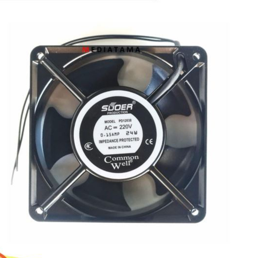 220V 12x12 ซม. พัดลม AC 220 โวลต์เครื่องทําความเย็นอิเล็กทรอนิกส์ AC 220 โวลต์