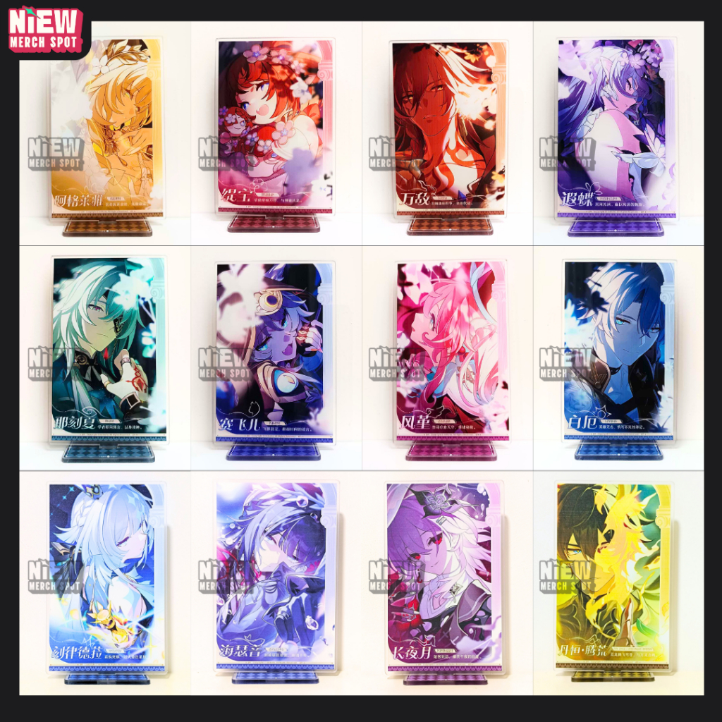 HSR Castore Anaxa Painon Mydei Aglaea Tribbie Hyacine Cisher Honkai Star Rail Standee อะคริลิค Ampho