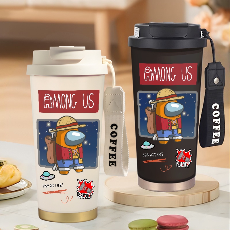 Imposter Among Us Tumbler 500ml สแตนเลส SUS 316 เกม Viral Suspect Among Us Viral ขวดดื่มสําหรับเด็ก