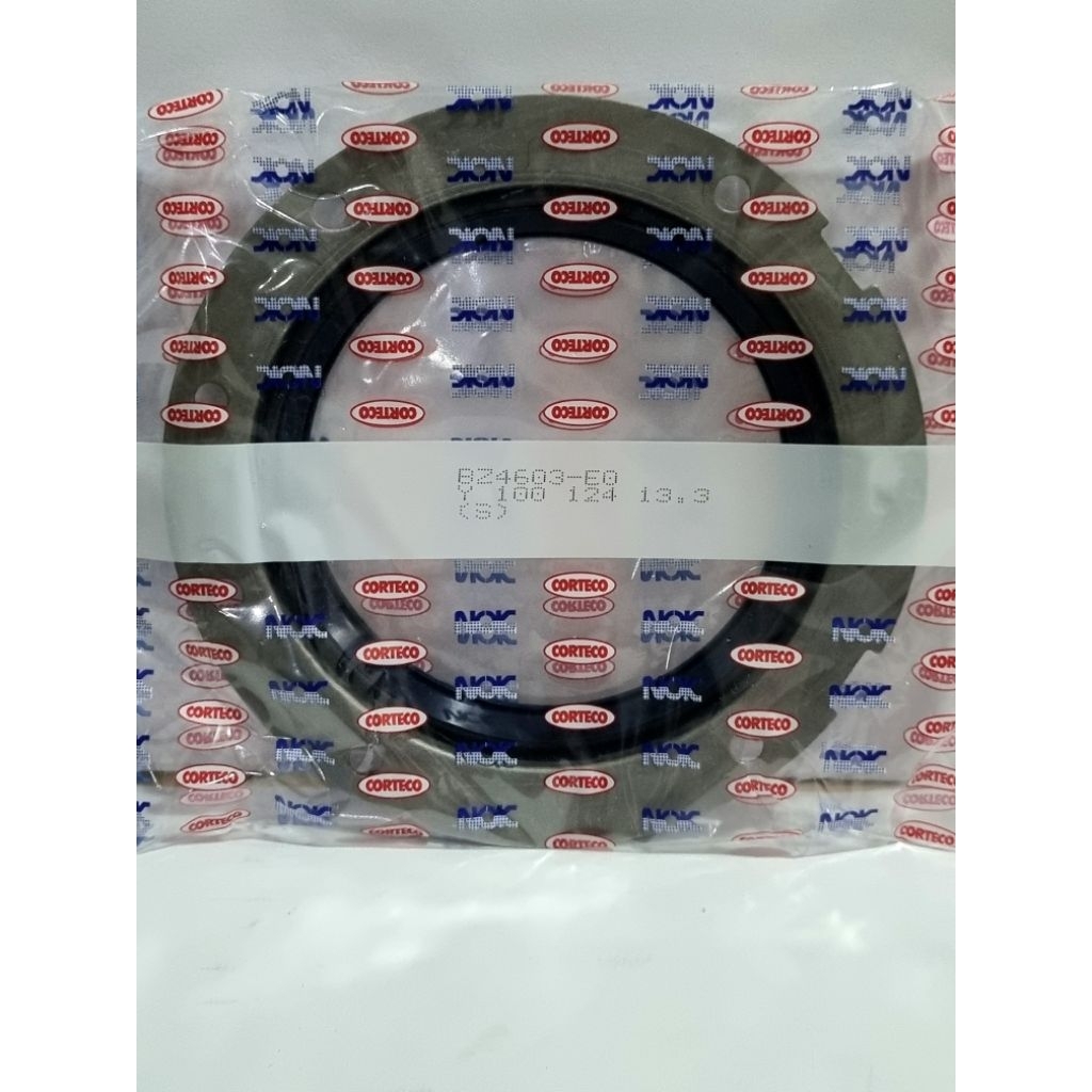 เพลาข้อเหวี่ยงหลัง Seal Canter Colt ดีเซล PS120 ไม่มีลูกแพร์ Original NOK corteco Y 100x124x13.30 ซี